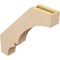 Ekena Millwork 3-inch W x 18-inch D x 18-inch H Balboa Rough Cedar Woodgrain TimberThane Knee Brace, Primed BRCUR03X18X18BOARCPR - alternate 6